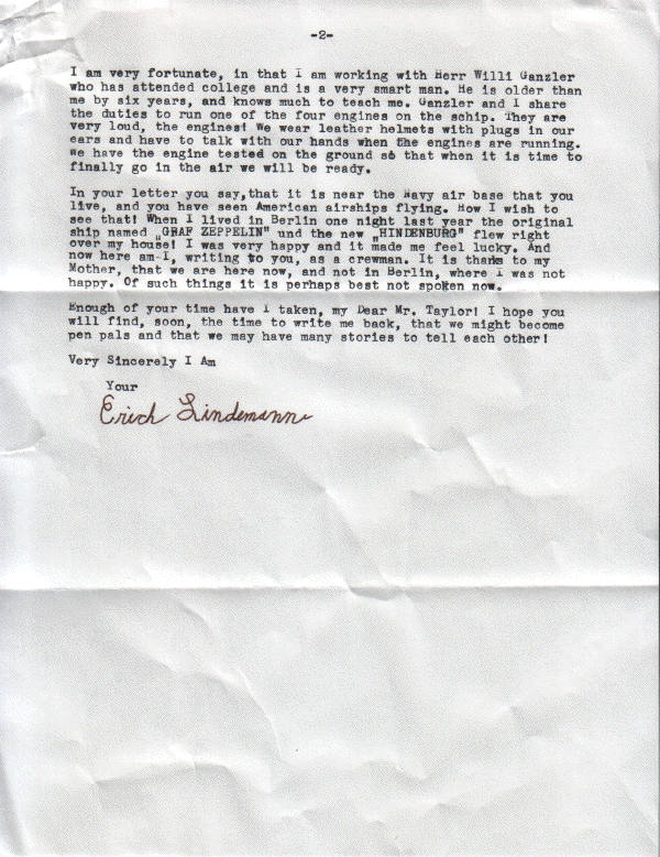 Letter #1, page 2